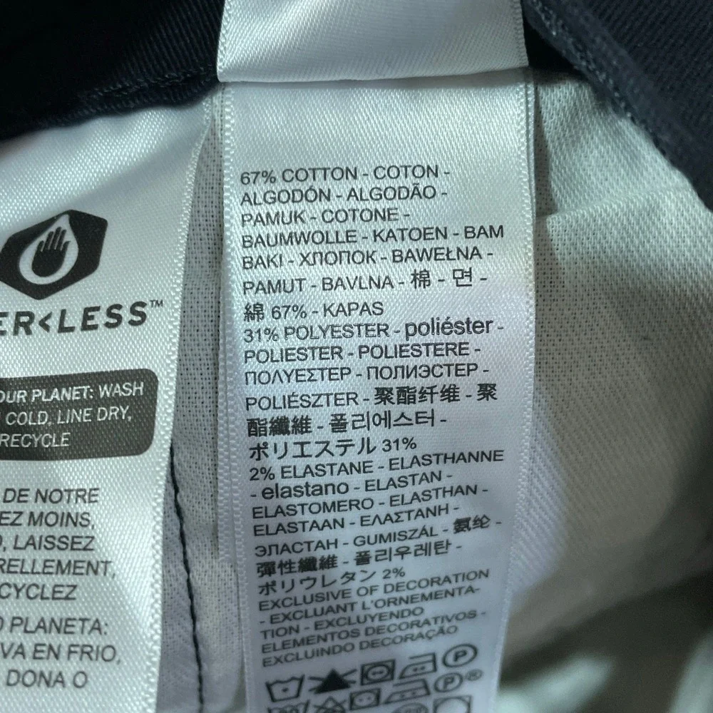 NWT Levi's 511 Slim Pants Men's 32x32 Black Cotton Blend Stretch All Season Tech